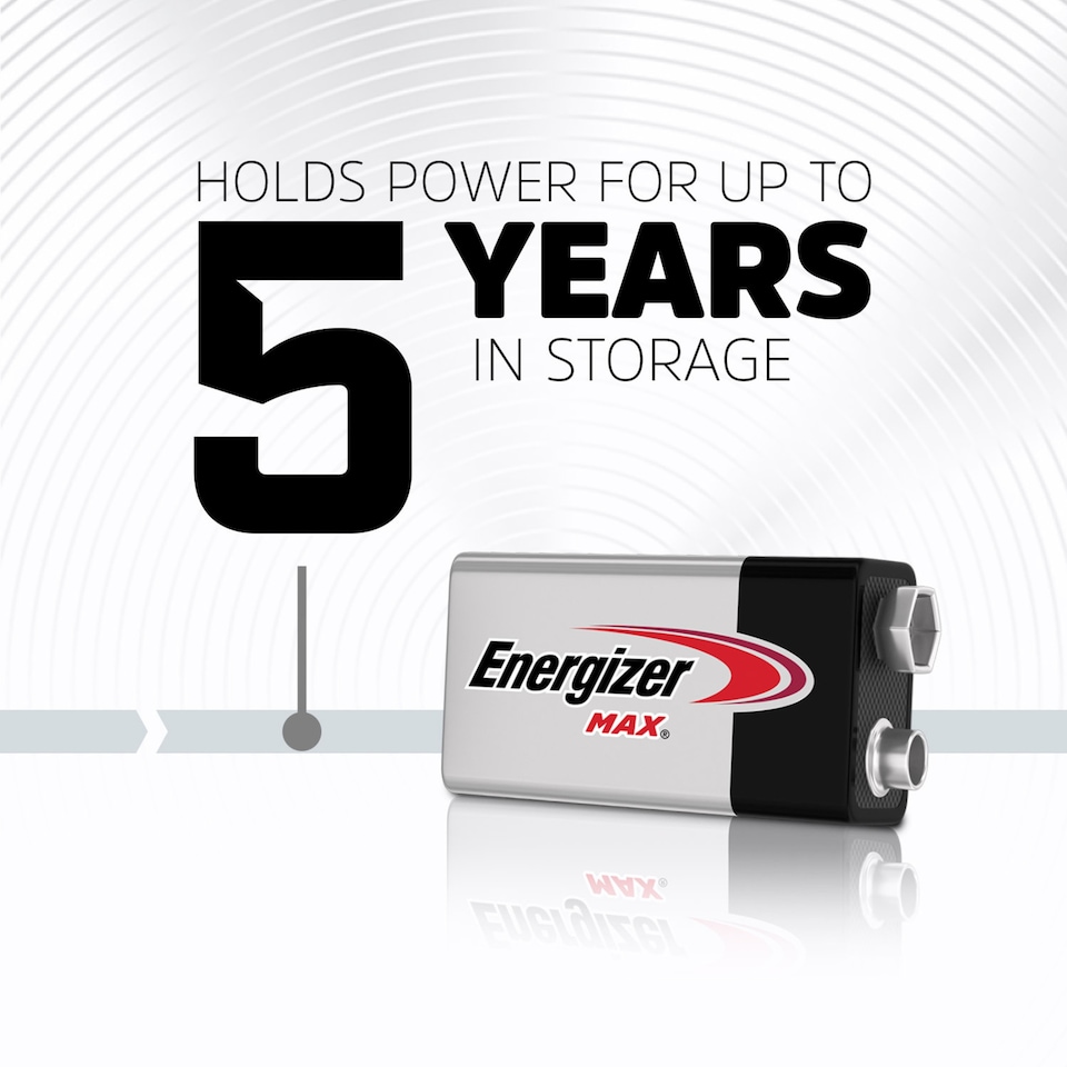 image 1 of Energizer Max 9V Batteries 2 Pack