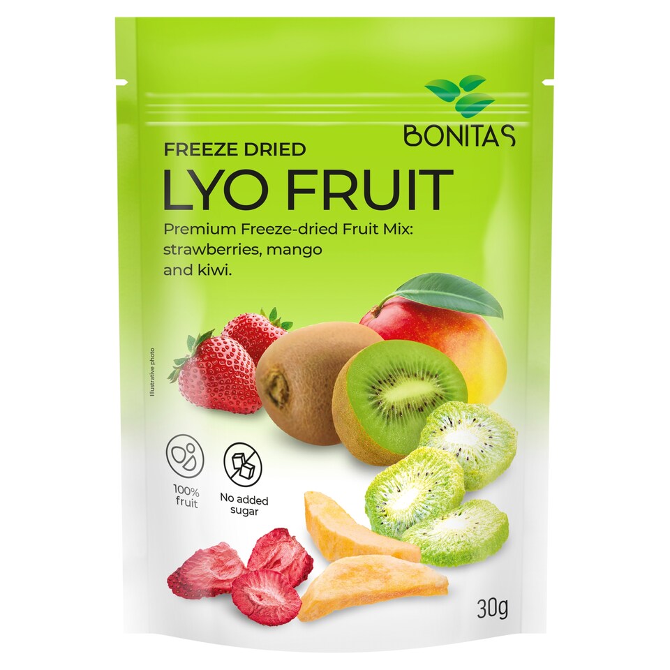 Bonitas Mrazom sušené jahody, mango a kiwi 30 g