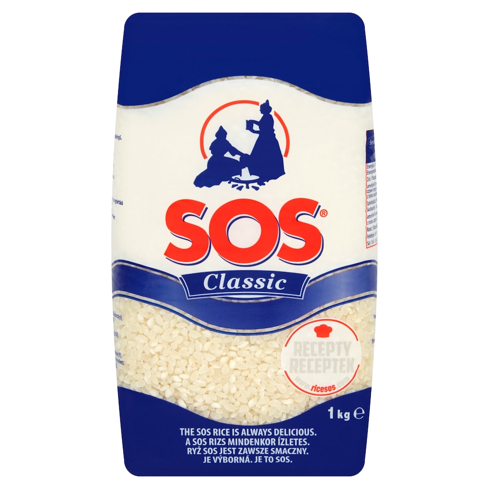 SOS Classic ryža strednozrnná lúpaná 1 kg