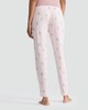 image 3 of F&F Snowflake Print Drawstring Pyjama Bottoms in Pink