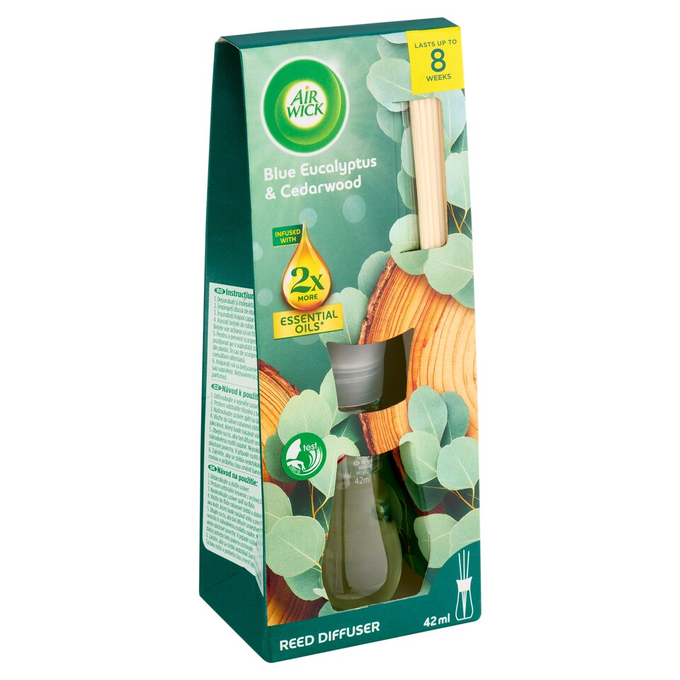 image 1 of Air Wick Reed Diffuser Blue Eucalyptus & Cedarwood 42ml