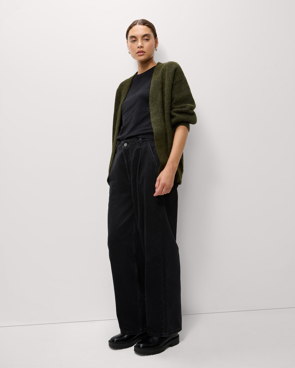 image 1 of F&F Edge to Edge Cardigan in Olive