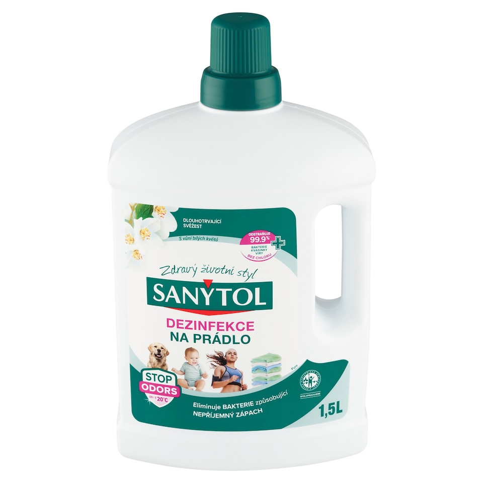 image 1 of Sanytol Laundry Disinfectant Pure with the Scent of White Flowers 1.5 L