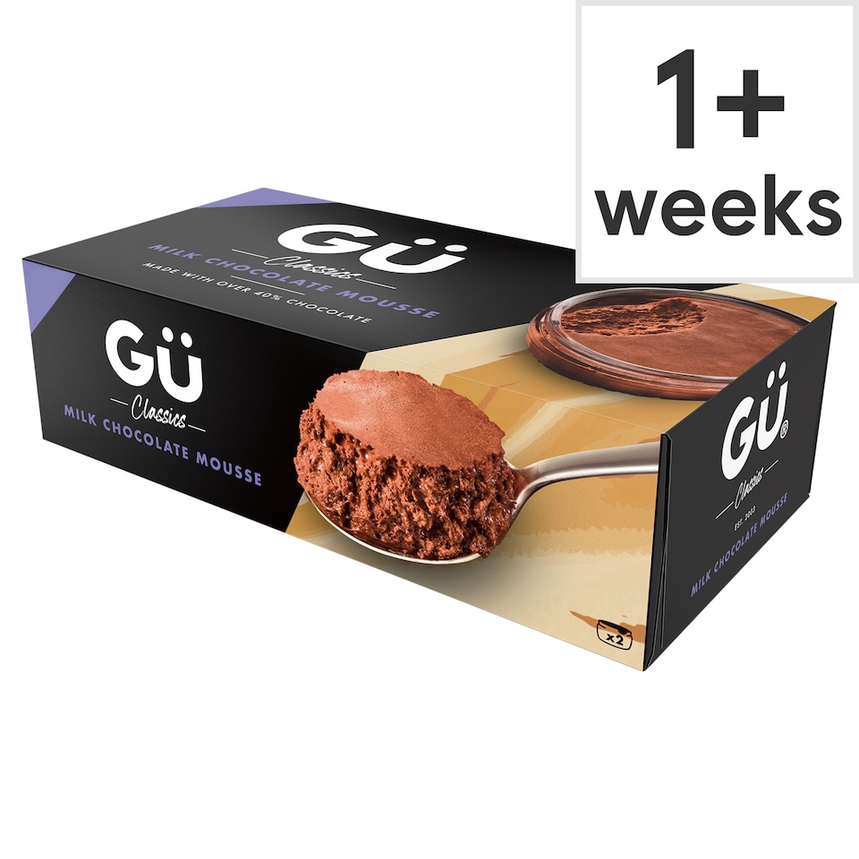 Gu Milk Chocolate Mousse 2x52g