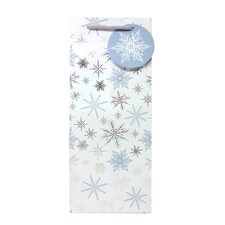 Tesco Snowflake Bottle Gift Bag