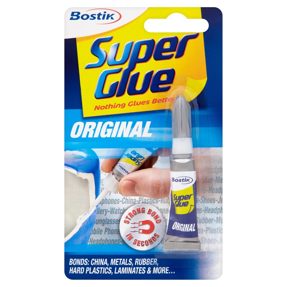 Bostik Super Glue Multi-Purpose Liquid 3g Clip Strip