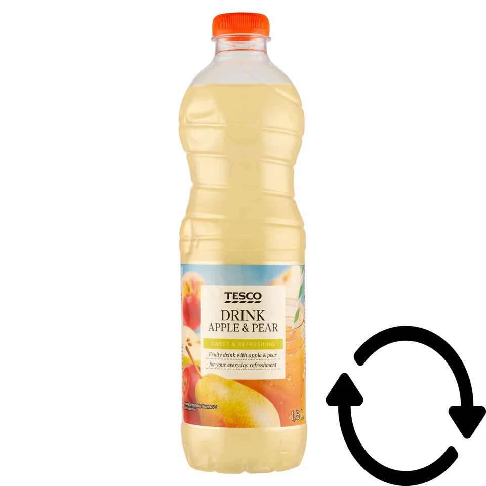 Tesco alma-körte gyümölcsital cukorral és édesítőszerrel 1,5 l