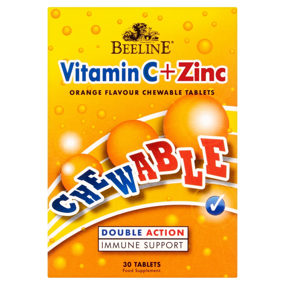Beeline Healt/Cr Chewable Vitamin C Zin C Tab 30