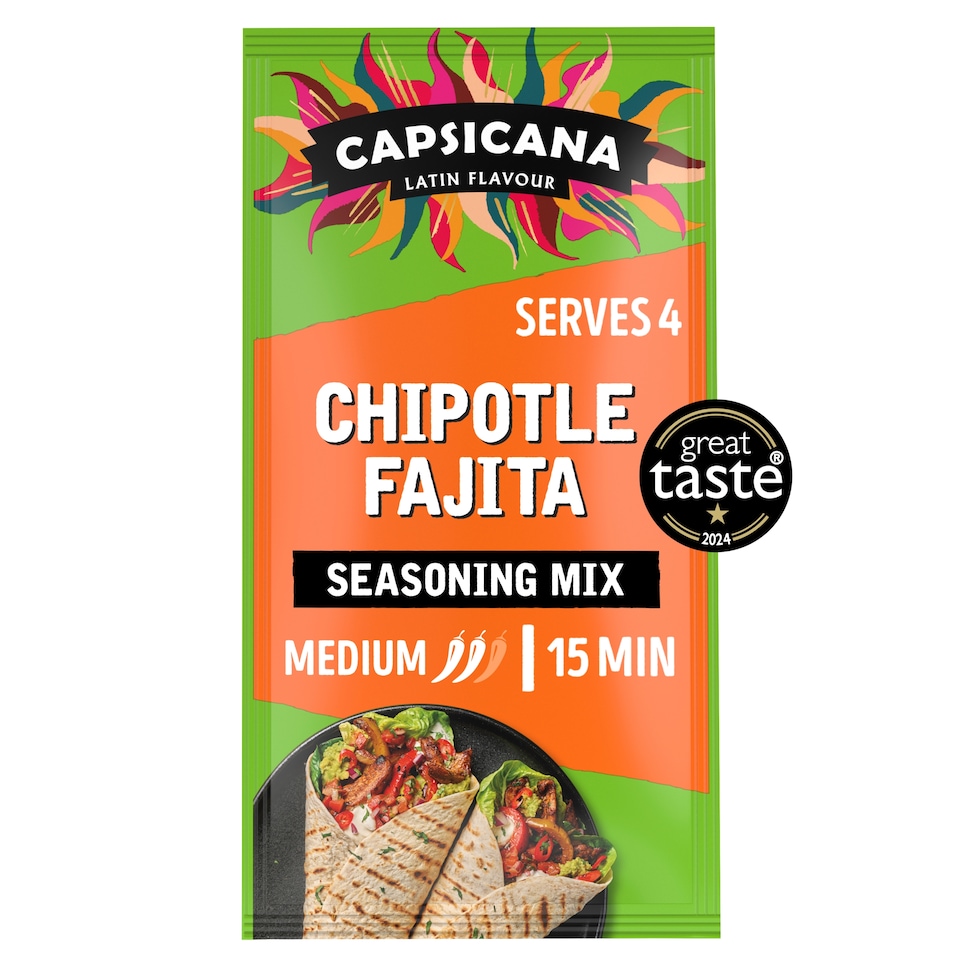 Capsicana Mexican Chipotle Fajita Cumin Seasoning Mix 28G