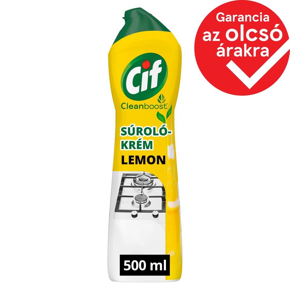 Cif Cleanboost Cream Lemon súrolókrém 500 ml