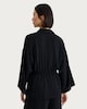 image 4 of F&F Drawstring Waist Wide Sleeved Shirt in Black
