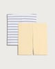 image 4 of F&F Girls 2-Pack Cotton Rich Ribbed Cycling Shorts in Yellow