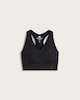 image 4 of F&F Active Seamfree Medium Support Animal Print Sports Bra in Black