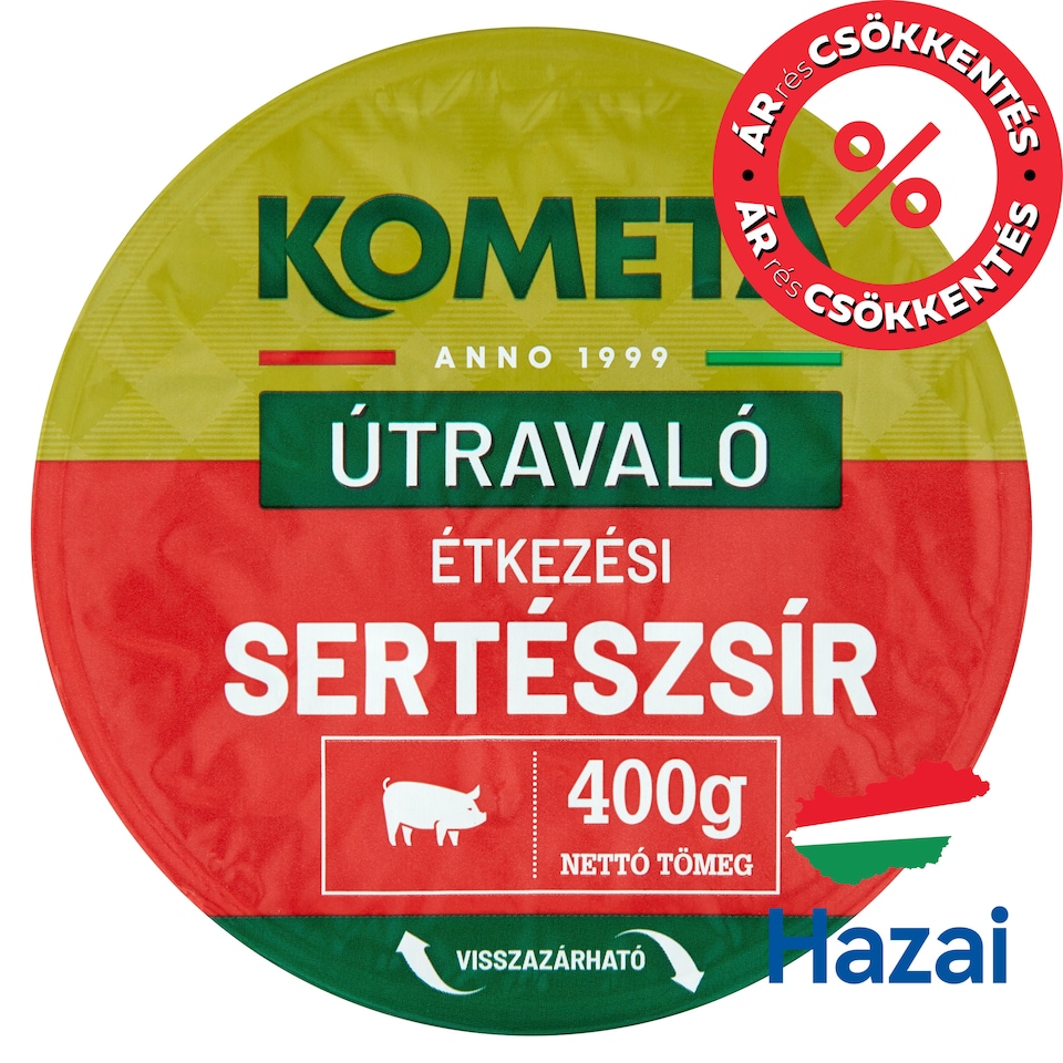 Kometa Útravaló étkezési sertészsír 400 g  1. kép