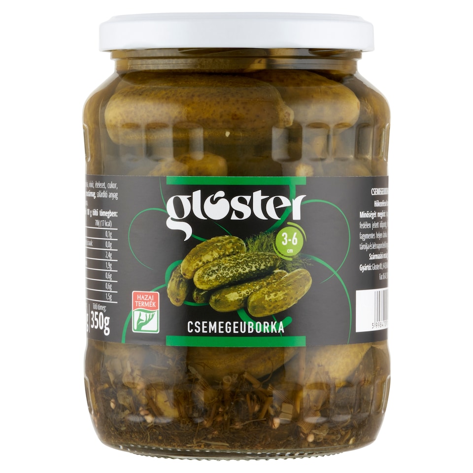 Gloster csemegeuborka 3-6 cm 680 g