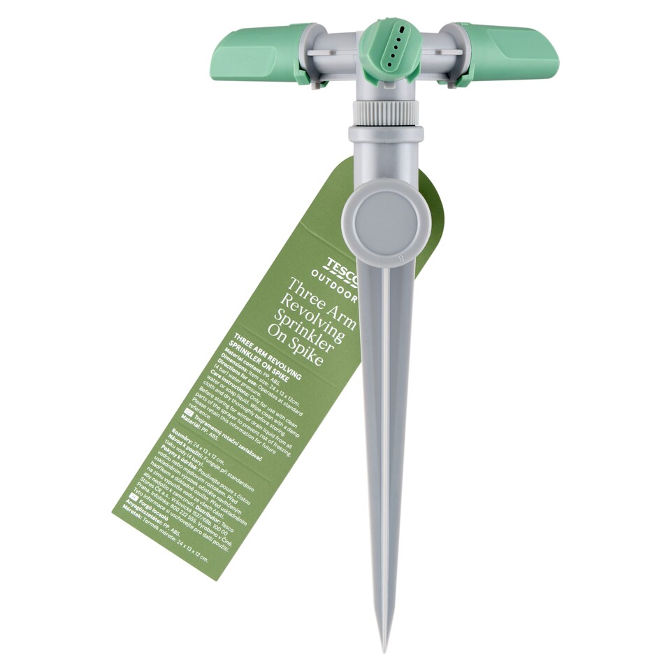 Tesco Outdoor Three Arm Revolving Sprinkler on Spike