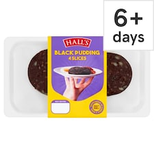 Hall's Black Pudding 4 Slices 200g