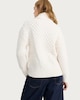 image 3 of F&F Cable Knit Roll Neck Slouchy Jumper in Neutral