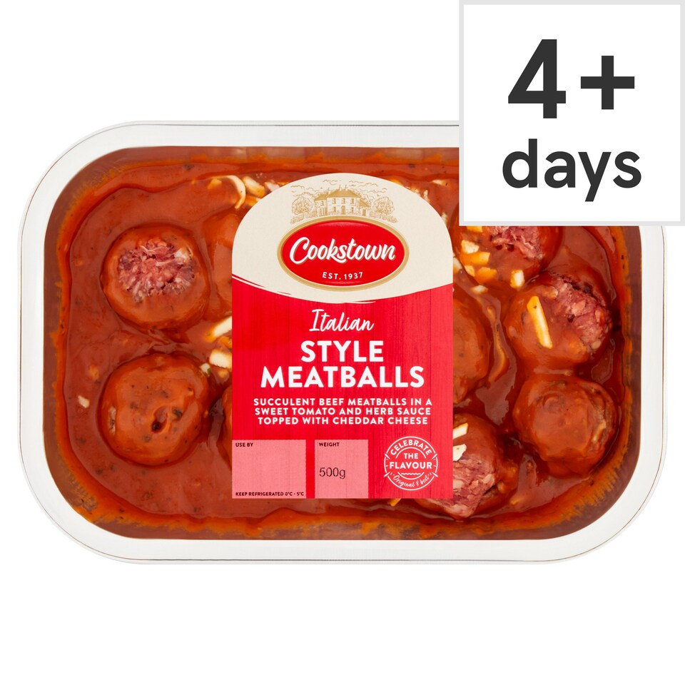 Cookstown Italian Style Meatballs 500g Tesco Groceries