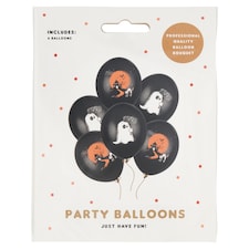 PartyDeco Ghost Balloons 30 cm 6 pcs