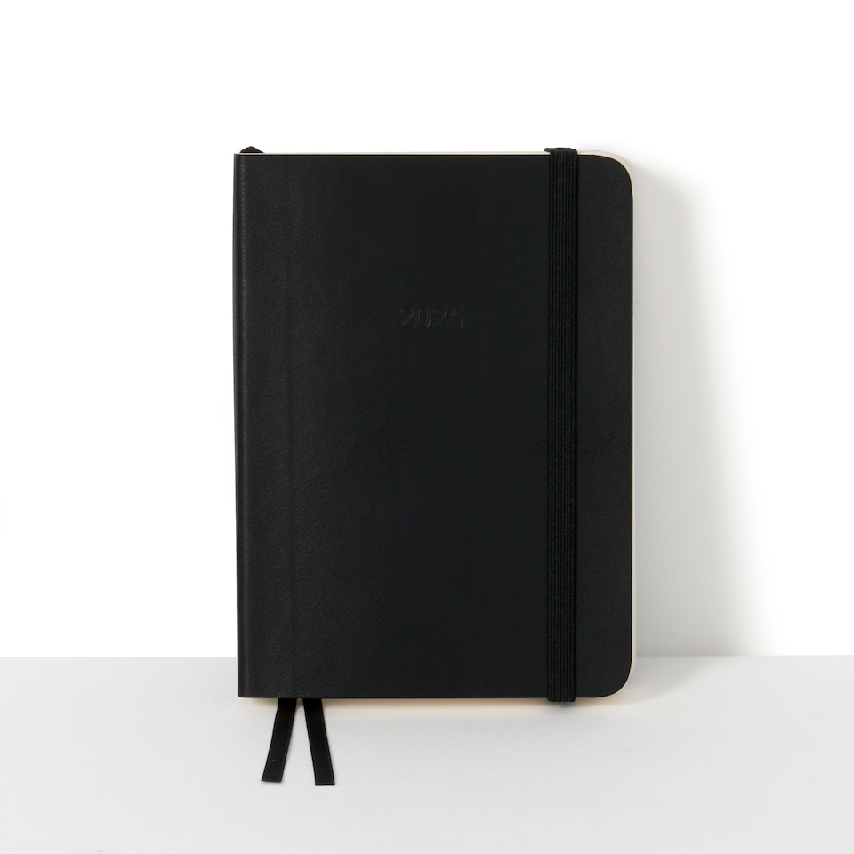 image 1 of Agenzio Soft Touch Small 2025 Diary Black