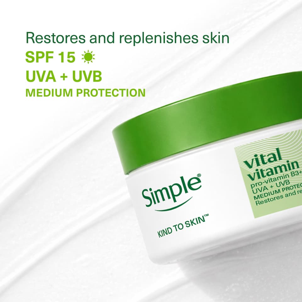 image 1 of Simple Kind To Skin Vital Vitamin Day Cream Spf 15 50Ml