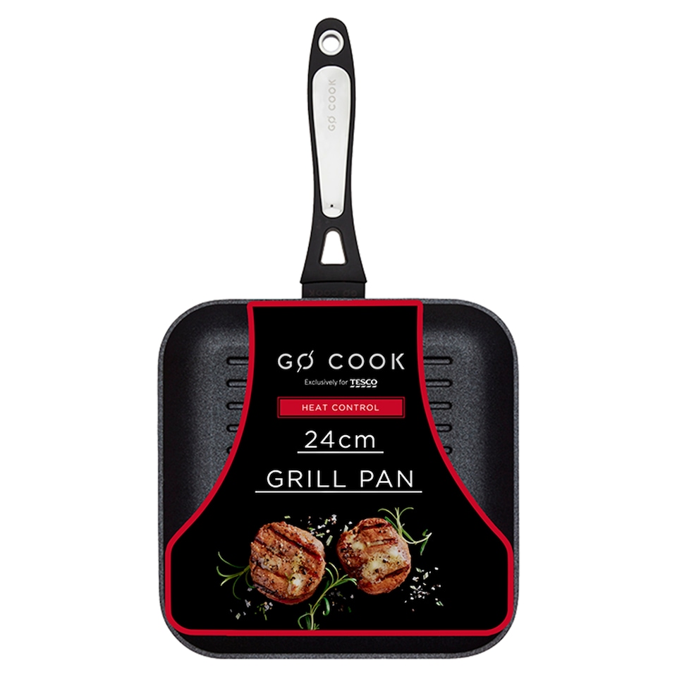image 1 of Go Cook Heat Control Forged Grill Pan 24Cm