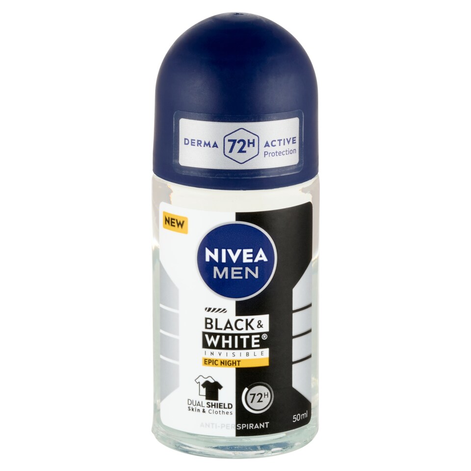 image 1 of NIVEA MEN Black & White Invisible Epic Night Anti-Perspirant 50 ml