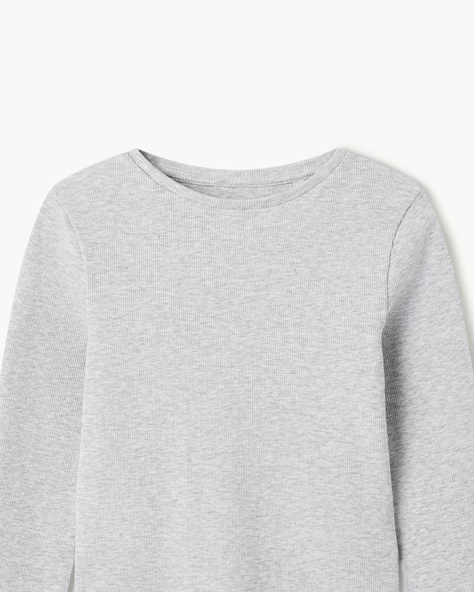 image 1 of F&F Girls 3-Pack Cotton Rich Ribbed Tops in Multi