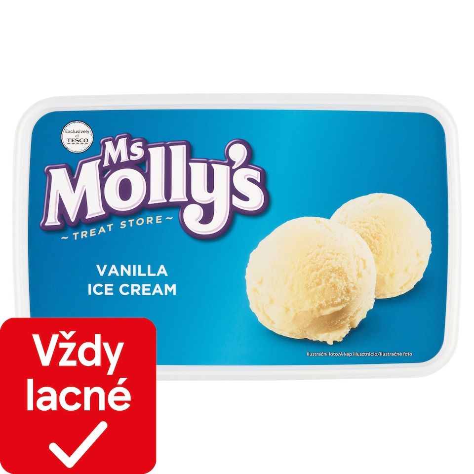 Ms Molly's Mrazený krém vanilkový s rastlinným tukom 2 l