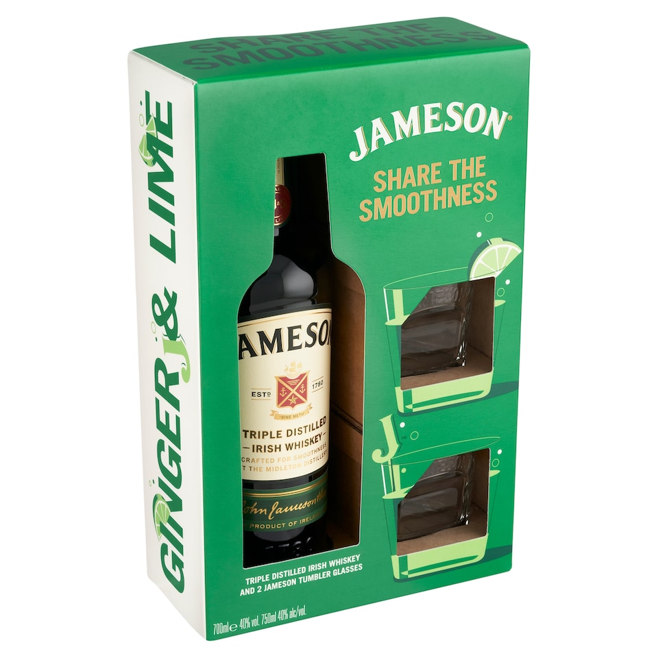 obrázok 1 z Jameson Irish whiskey 40% 0,7 l + 2 poháre