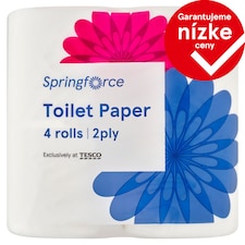 Springforce Toaletný papier 2 vrstvy 4 kotúče