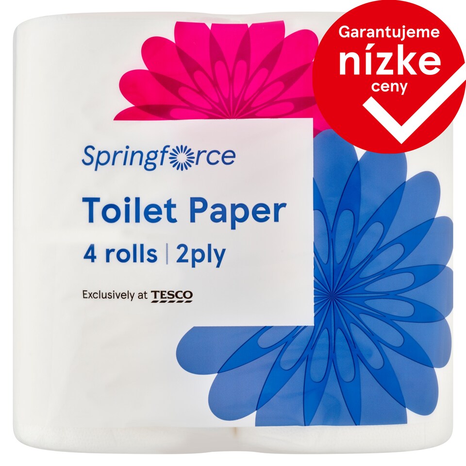 Springforce Toilet Paper 2 Ply 4 Rolls