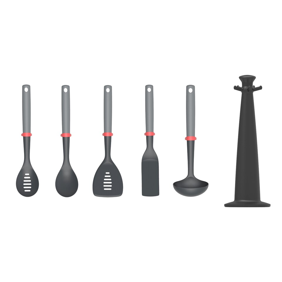 image 1 of Joseph Joseph Duo Utensil Set With Stand 5 Piece