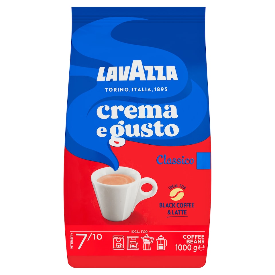 obrázok 1 z Lavazza Crema E Gusto Classico zmes praženej zrnkovej kávy 1000 g