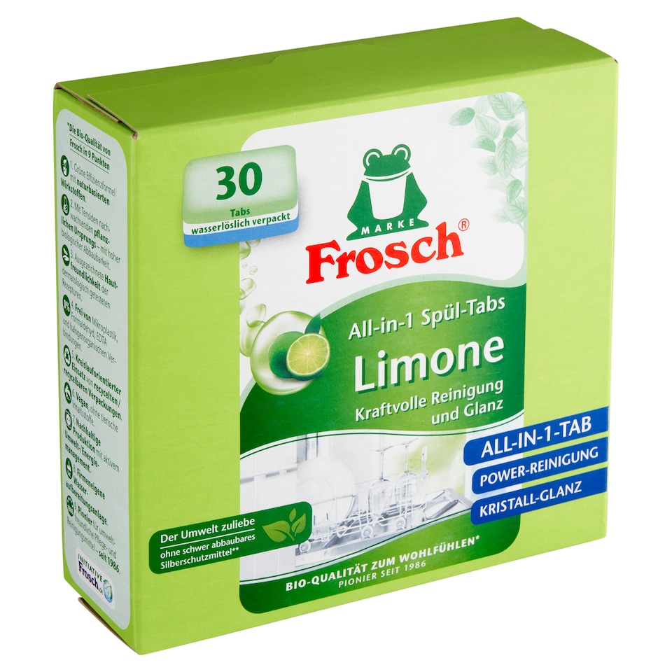 image 1 of Frosch Eko tablety do myčky vše v 1 citron 30 tablet 540g