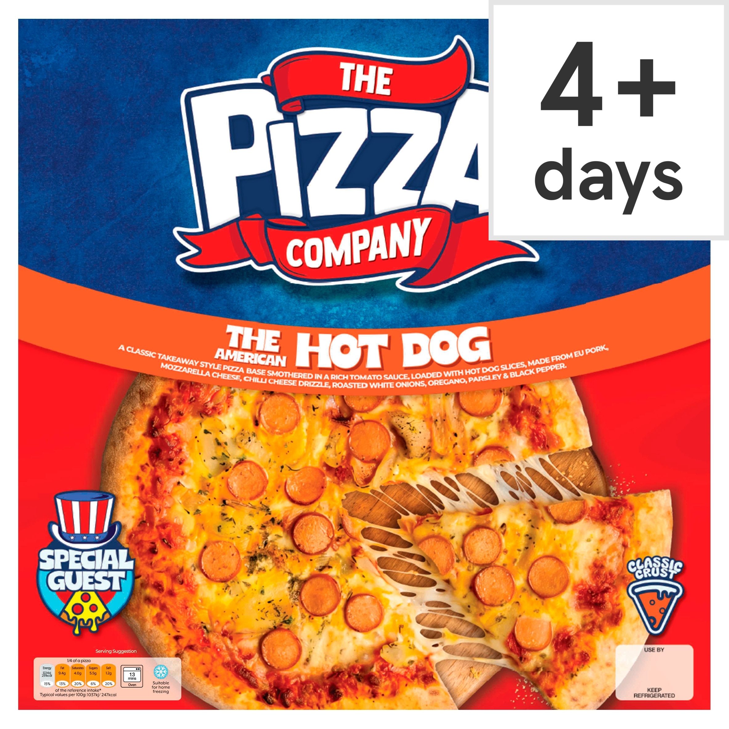 The Pizza Company American Hot Dog Pizza 500g