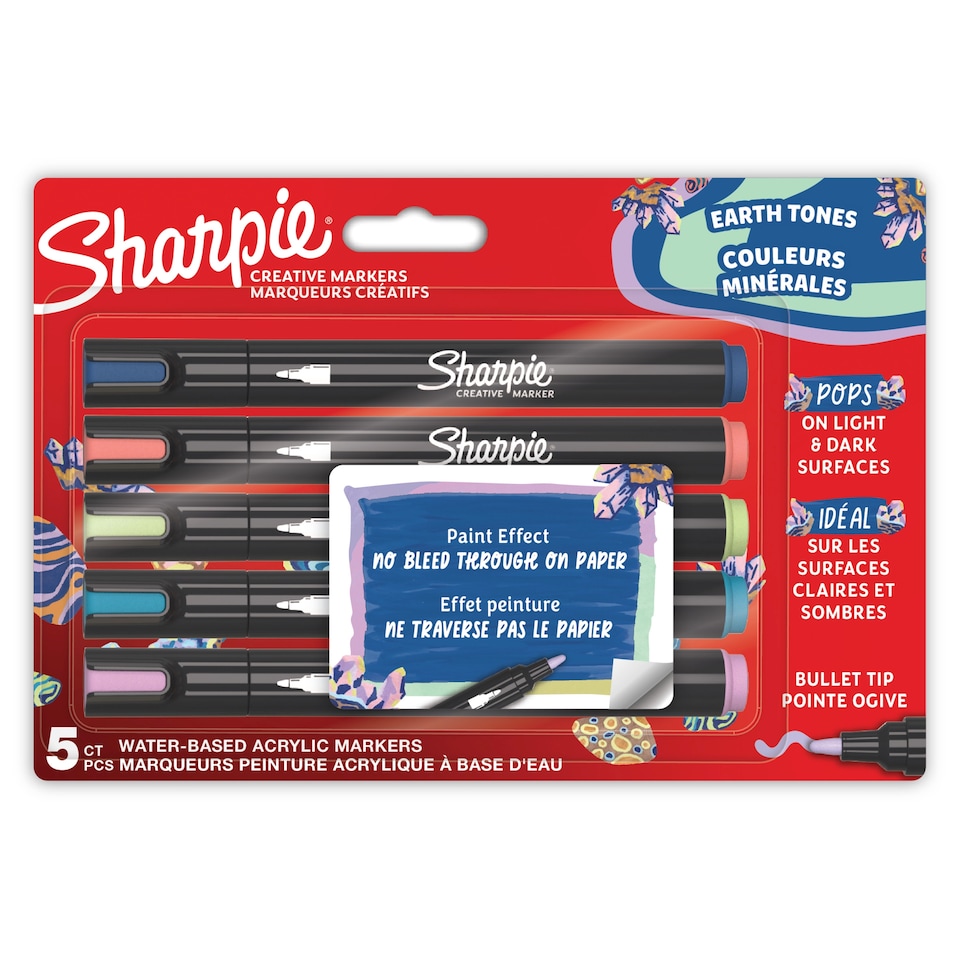 image 1 of Sharpie Paint Markers Earth Tone 5pk