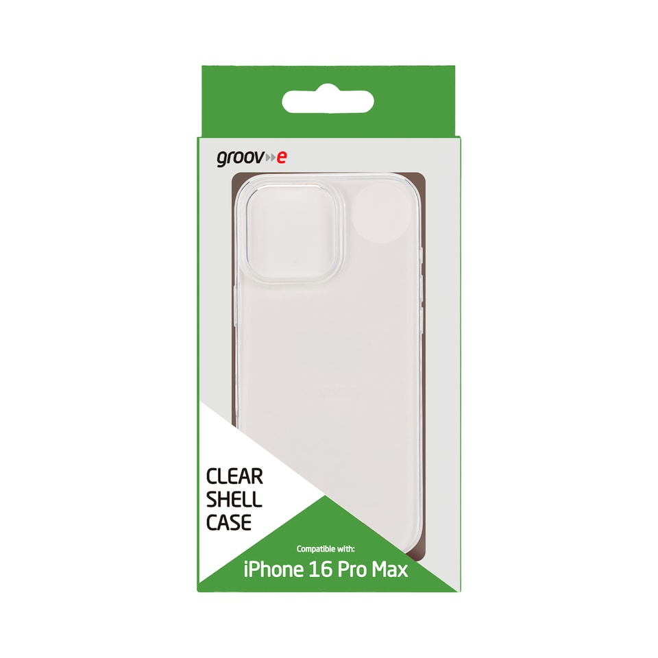 GROOV-E IPHONE 16 PRO MAX CLEAR CASE