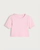 image 4 of F&F Active Girls Cropped Short Sleeved T-Shirt in Pink