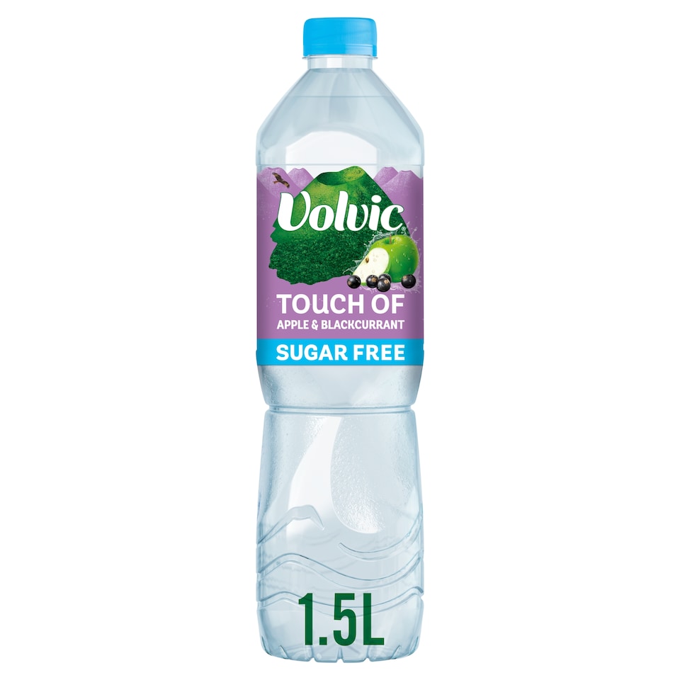image 1 of Volvic Touch of Fruit Apple & Blackcurrant Sugar Free Still Flavoured Water 1.5L