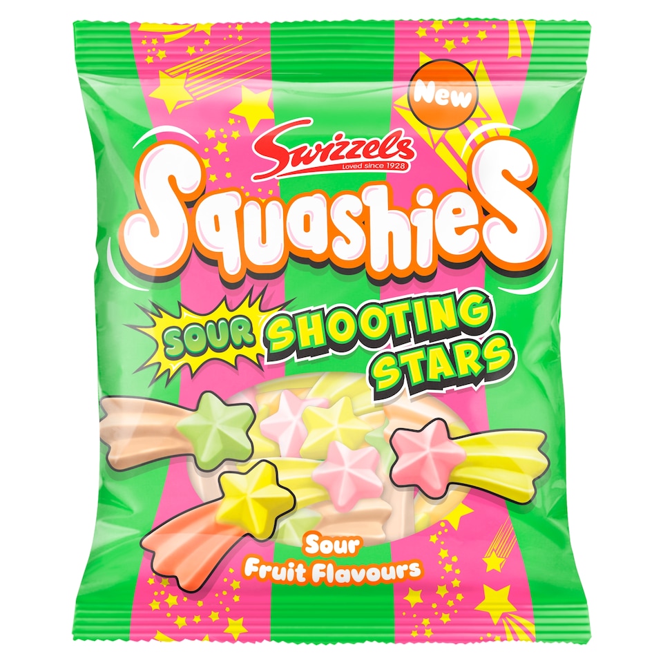 image 1 of Swizzels Squashies Sour Shooting stars 100g