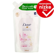 Dove Glowing Lotosový kvet Tekuté mydlo náhradná náplň 500 ml