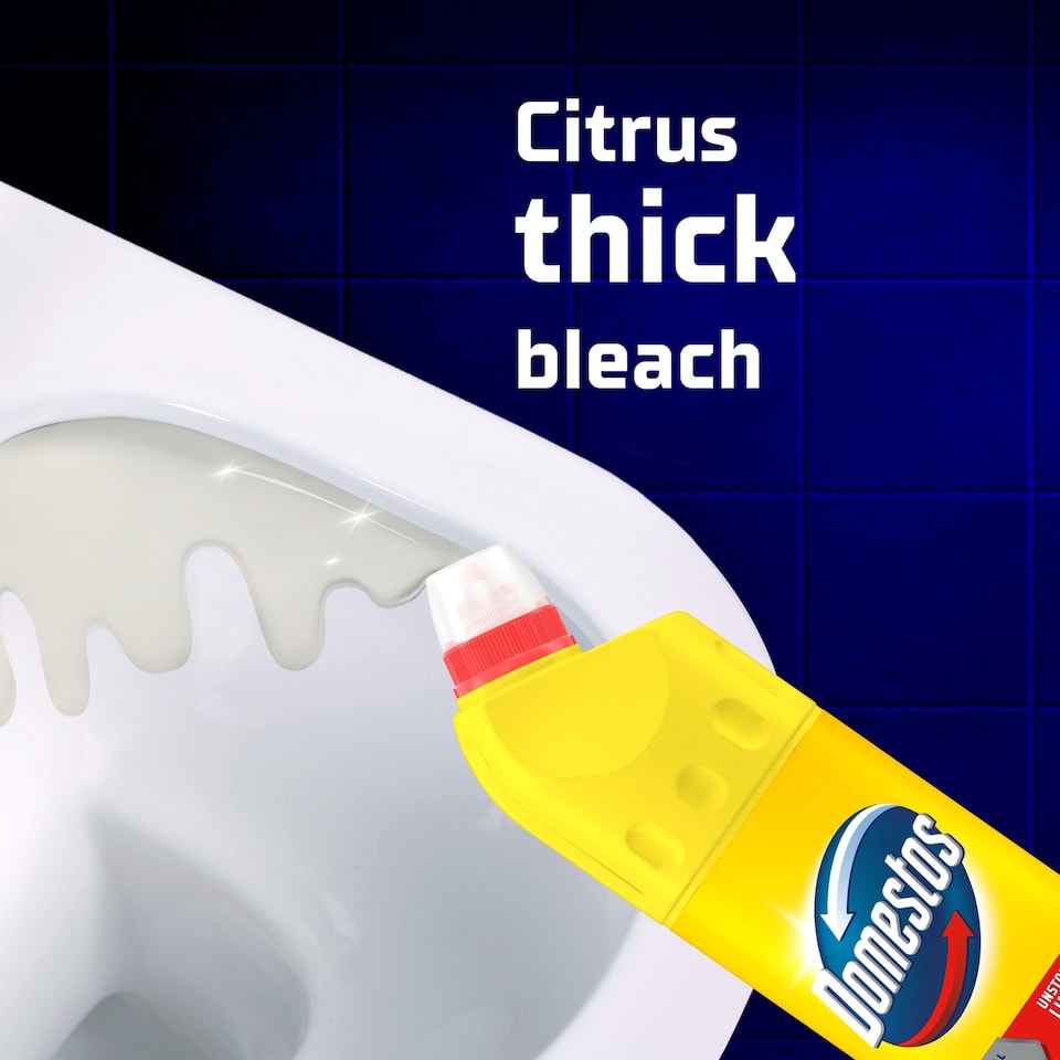 image 1 of Domestos Bleach Citrus Toilet Cleaner 750ml