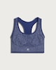 image 4 of F&F Active Seamless Reversible Racerback Medium Support Sports Bra in Multi