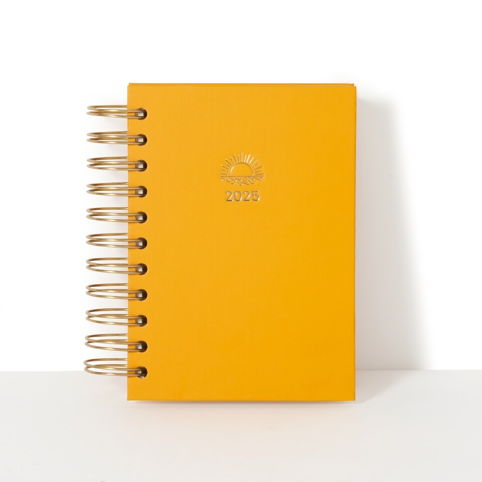 image 1 of Paperchase Icons A6 2025 DTV Diary - Sunshine