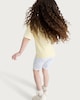 image 3 of F&F Girls 2-Piece Pure Cotton Flower T-Shirt and Cycling Shorts in Yellow