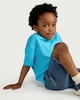 image 2 of F&F Boys Pure Cotton Pocket T-Shirt in Aqua