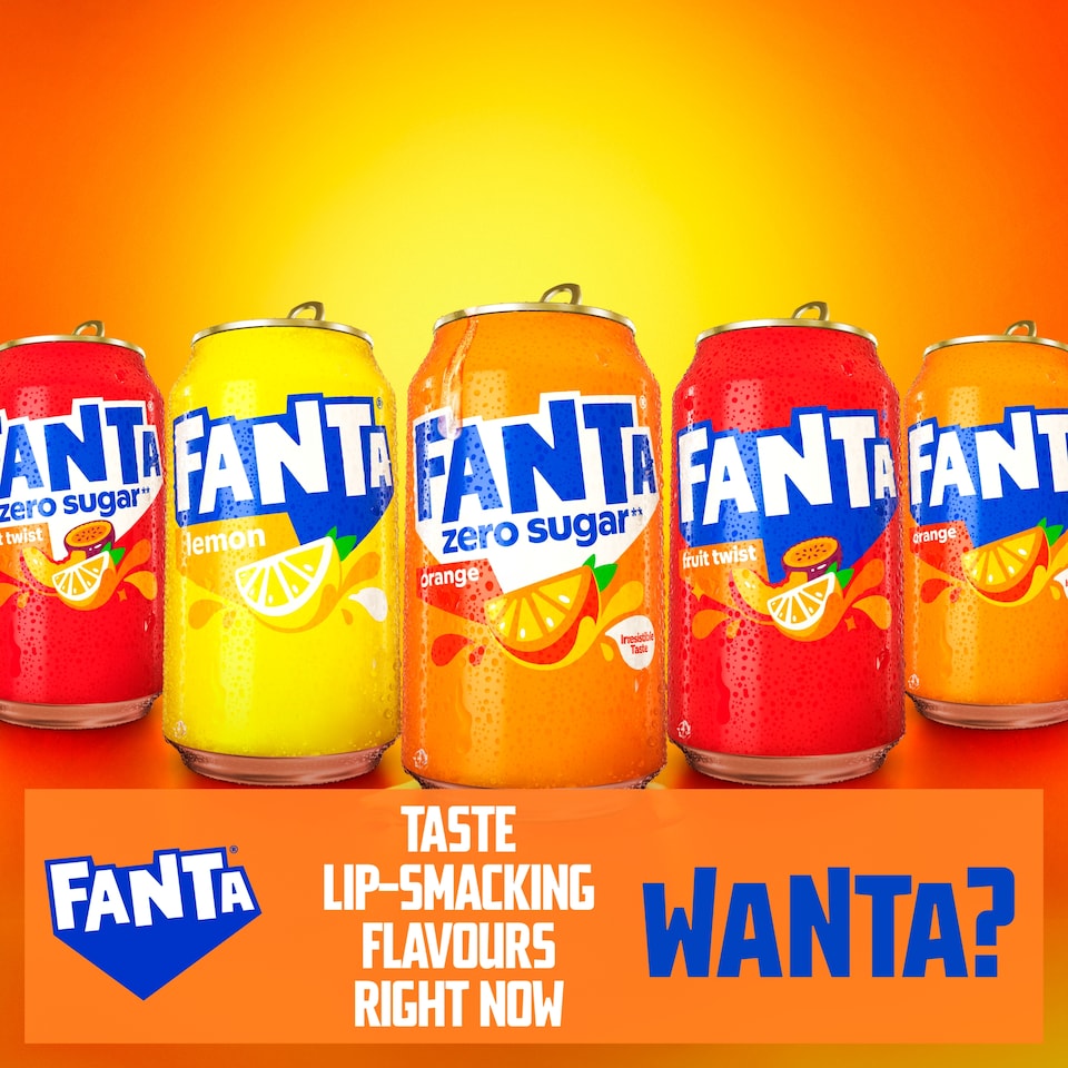 image 1 of Fanta Orange 8X 330Ml