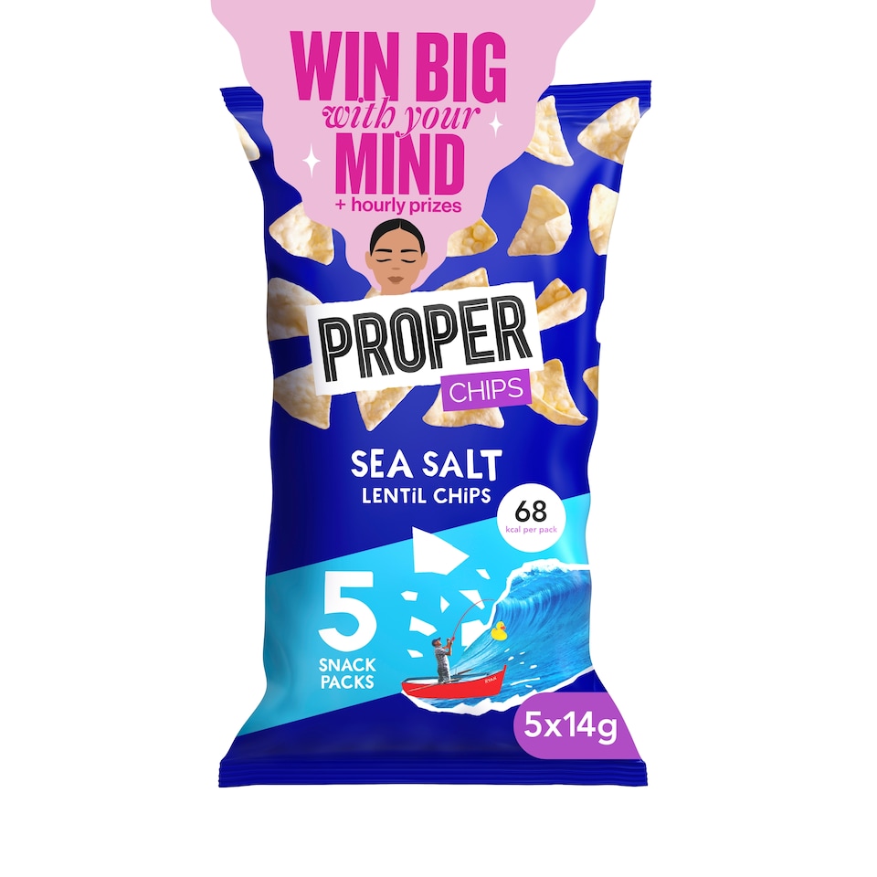 image 1 of PROPERCHIPS SEA SALT 5x14G